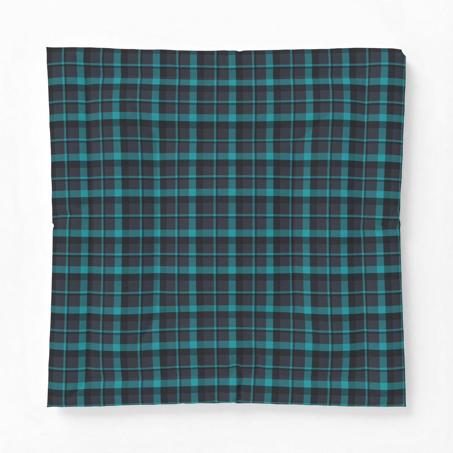 Muted Purple + Green Plaid 100% Cotton Comforter