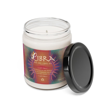 Libra Zodiac Vibes 9oz Soy Candle, 5 scents