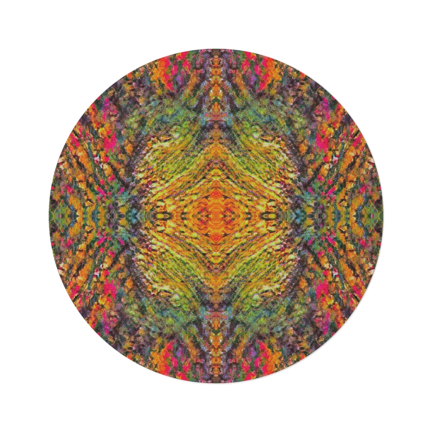 Brazen Symmetry Round Rug