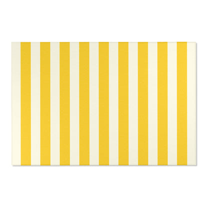 Lemony Yellow Stripes Indoor Rug