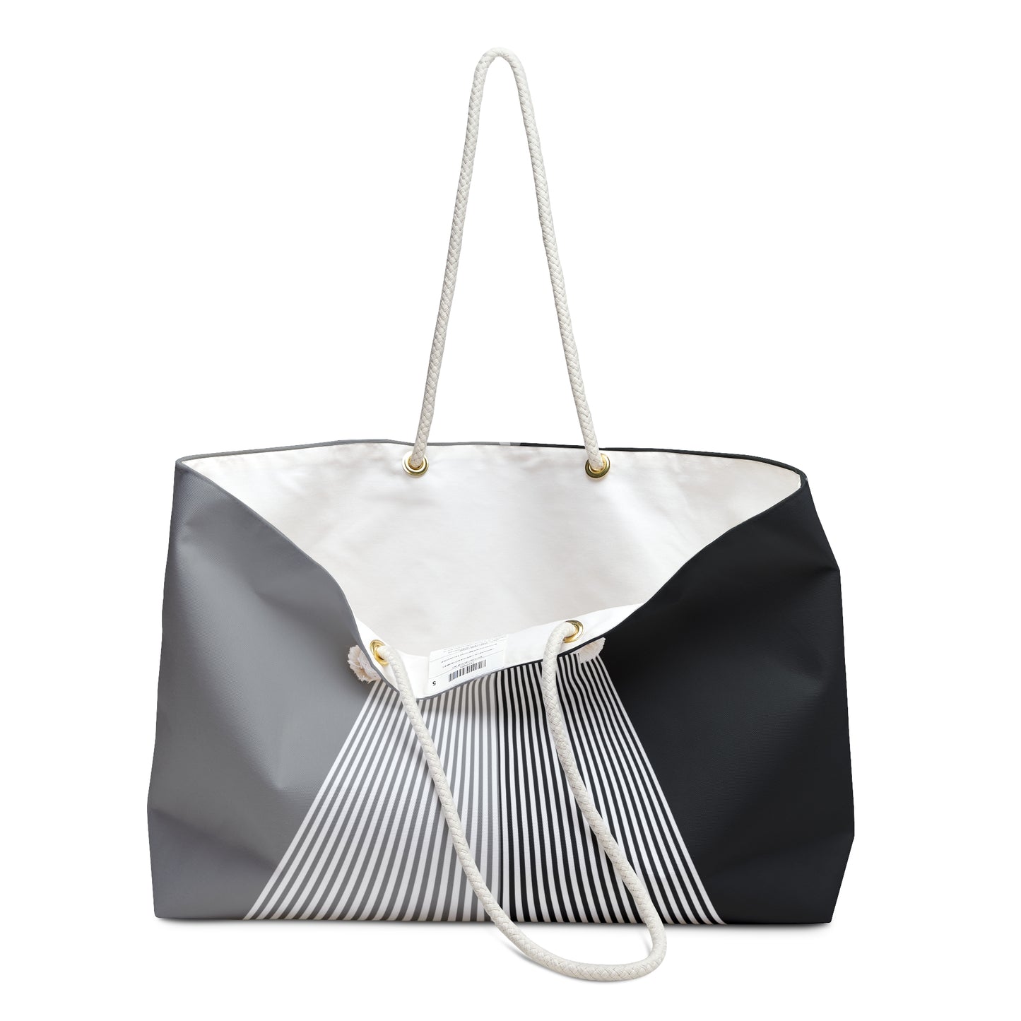 Gray + Black Duality Weekender Bag