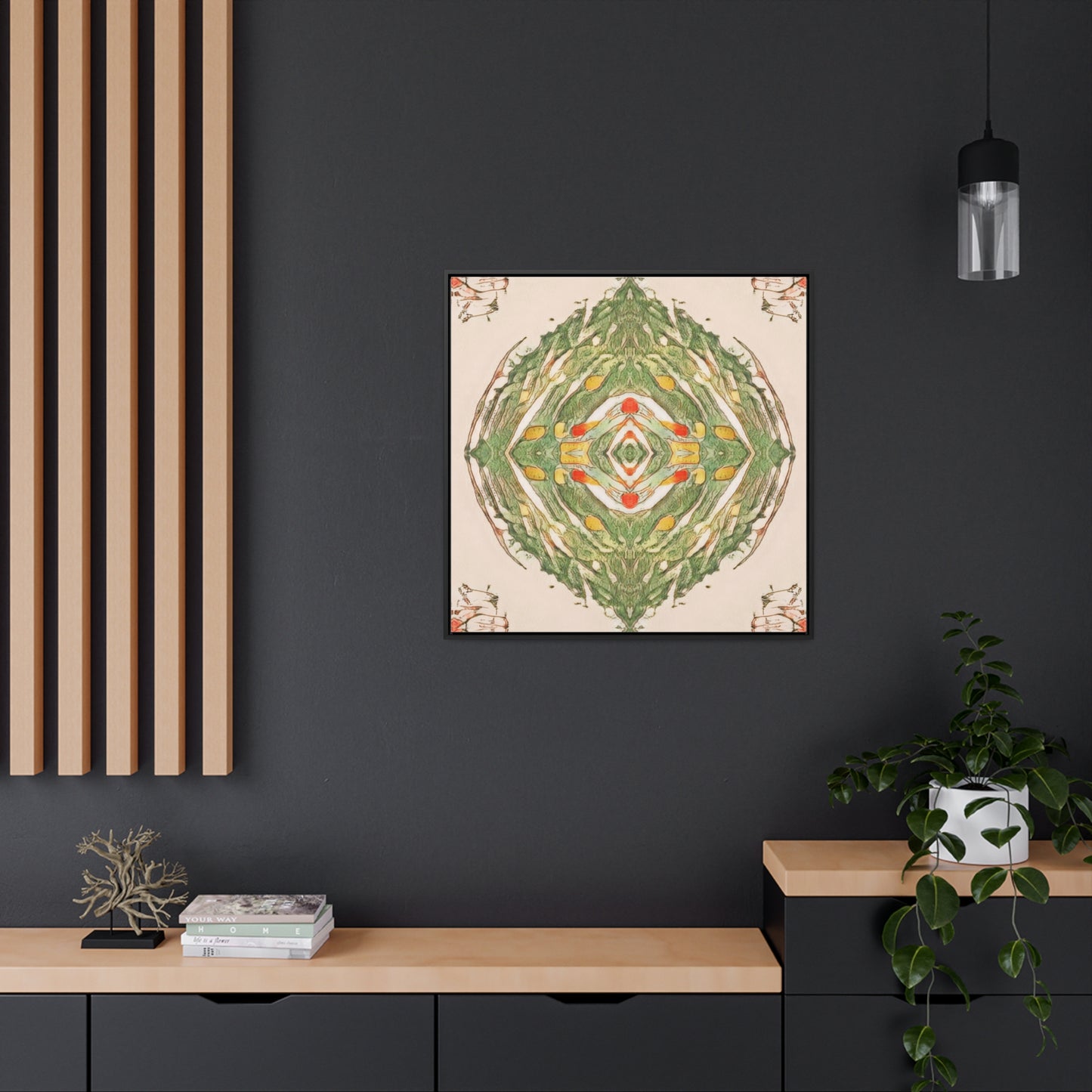 Earth Spirits Framed Canvas Print