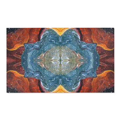 Cosmic Cell Division Abstract Art Indoor Rug