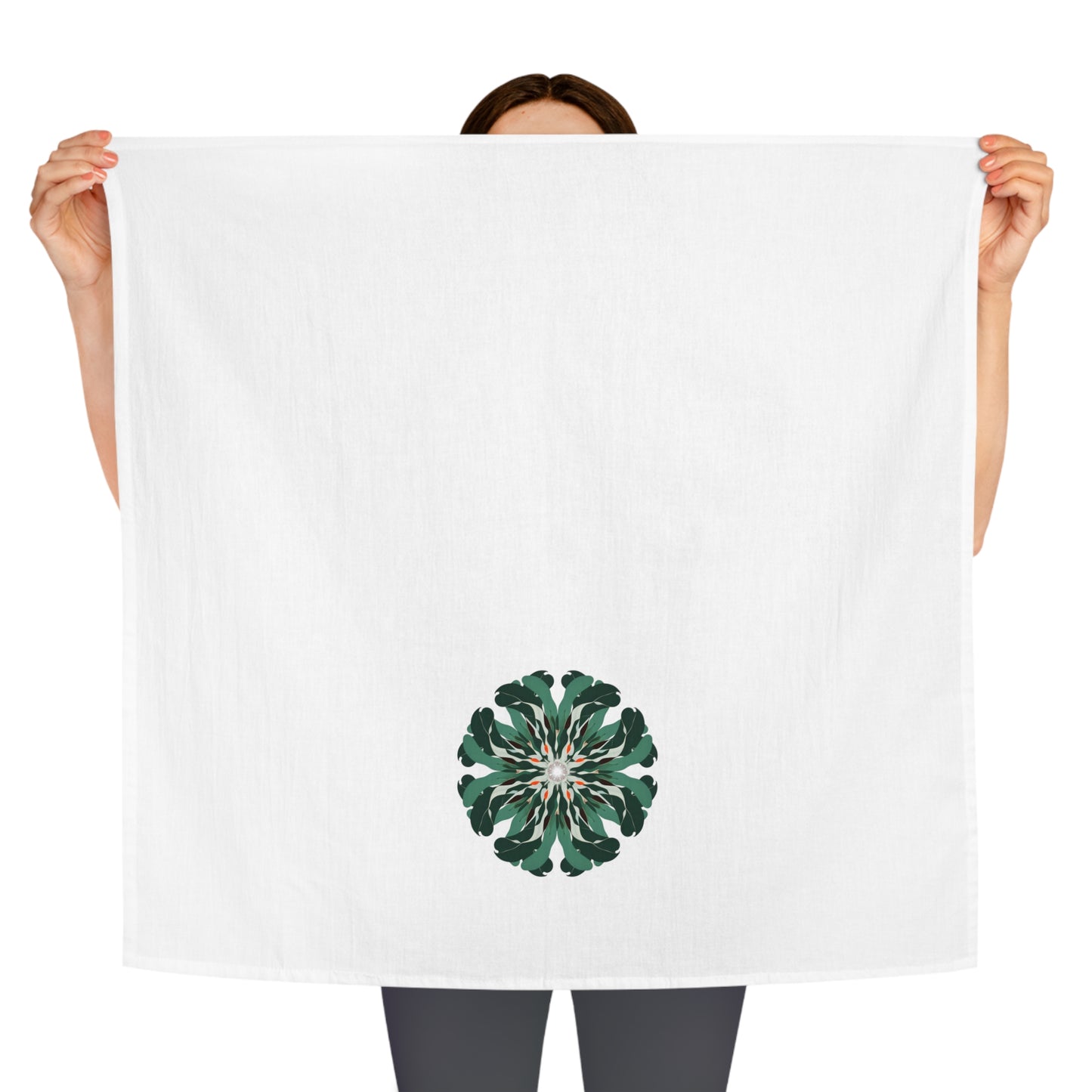 Fractals of Nature Large Cotton Dish Towel