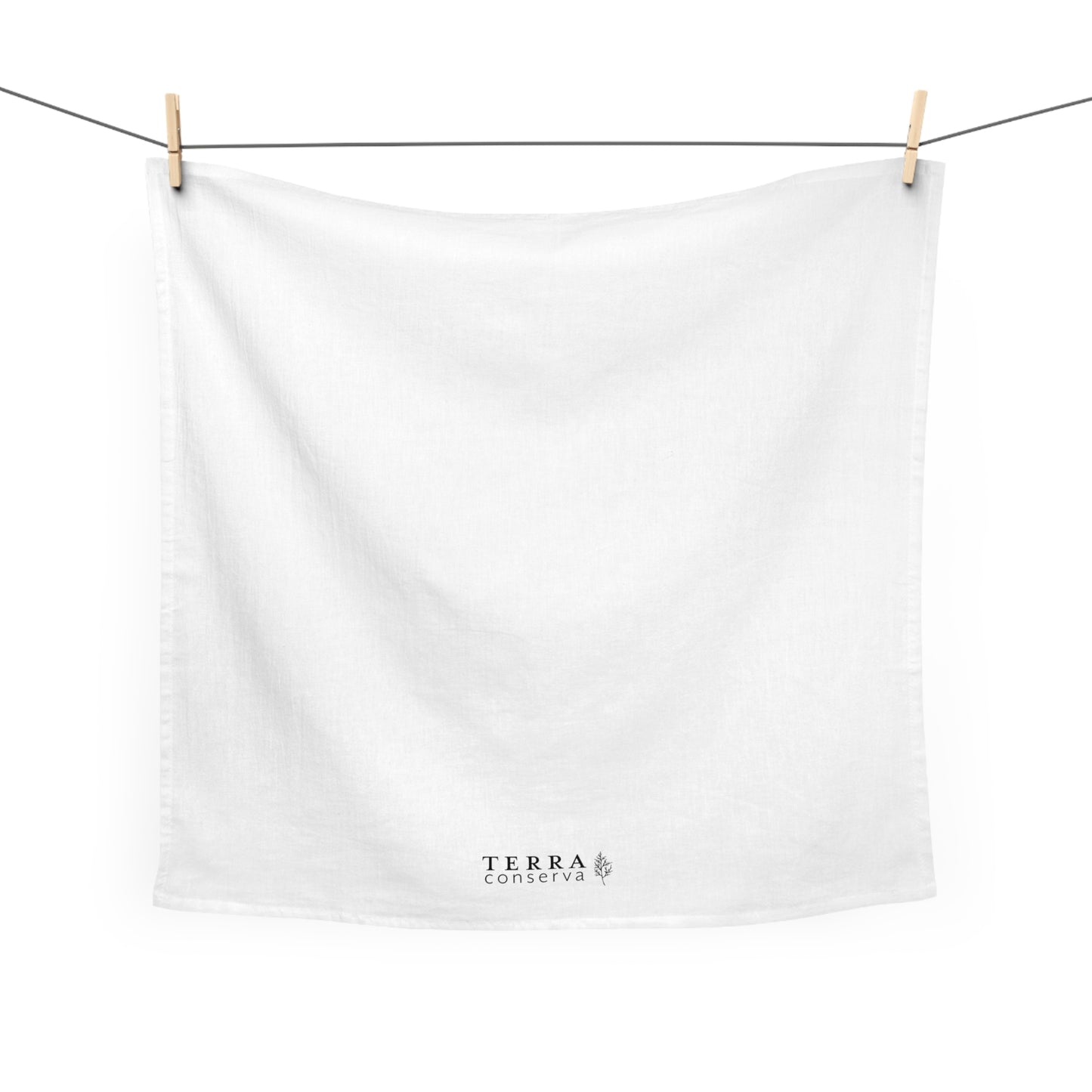 Black + White Terra Conserva Large Cotton Dish Towel