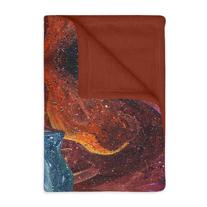 Cosmic Cell Division Faux Mink Velveteen Blanket