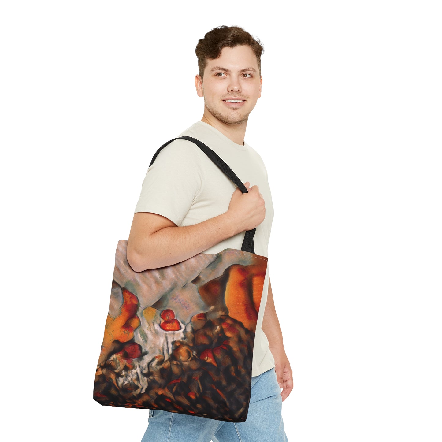 Burnt Umber Rocks Art Tote Bag