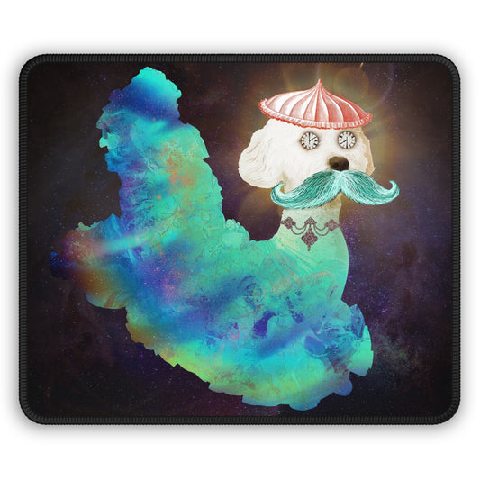 Astro Dog of Time Large Mouse Pad | Surreal Art