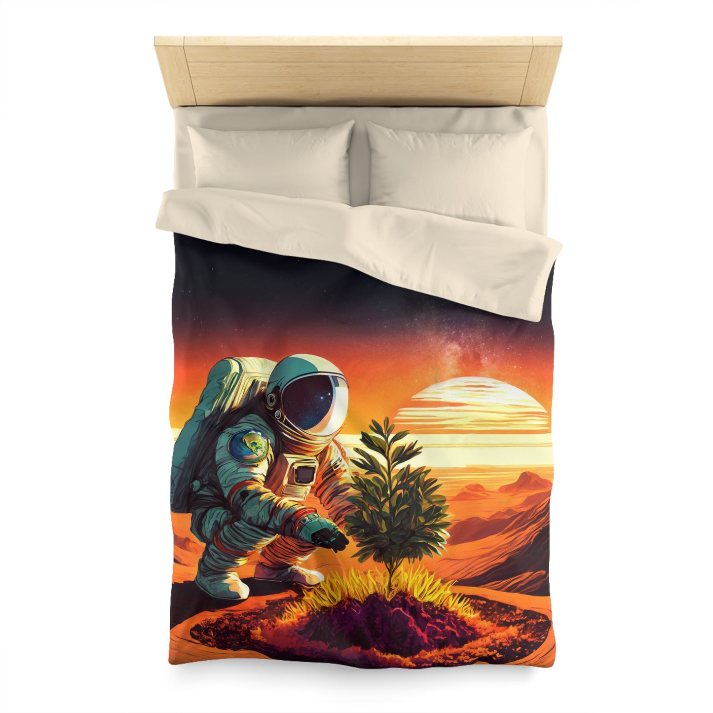 A Promethean Fable Woven Duvet Cover