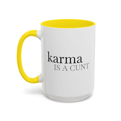 Spicy Karma Colorful Handle Ceramic Mug (11, 15oz)