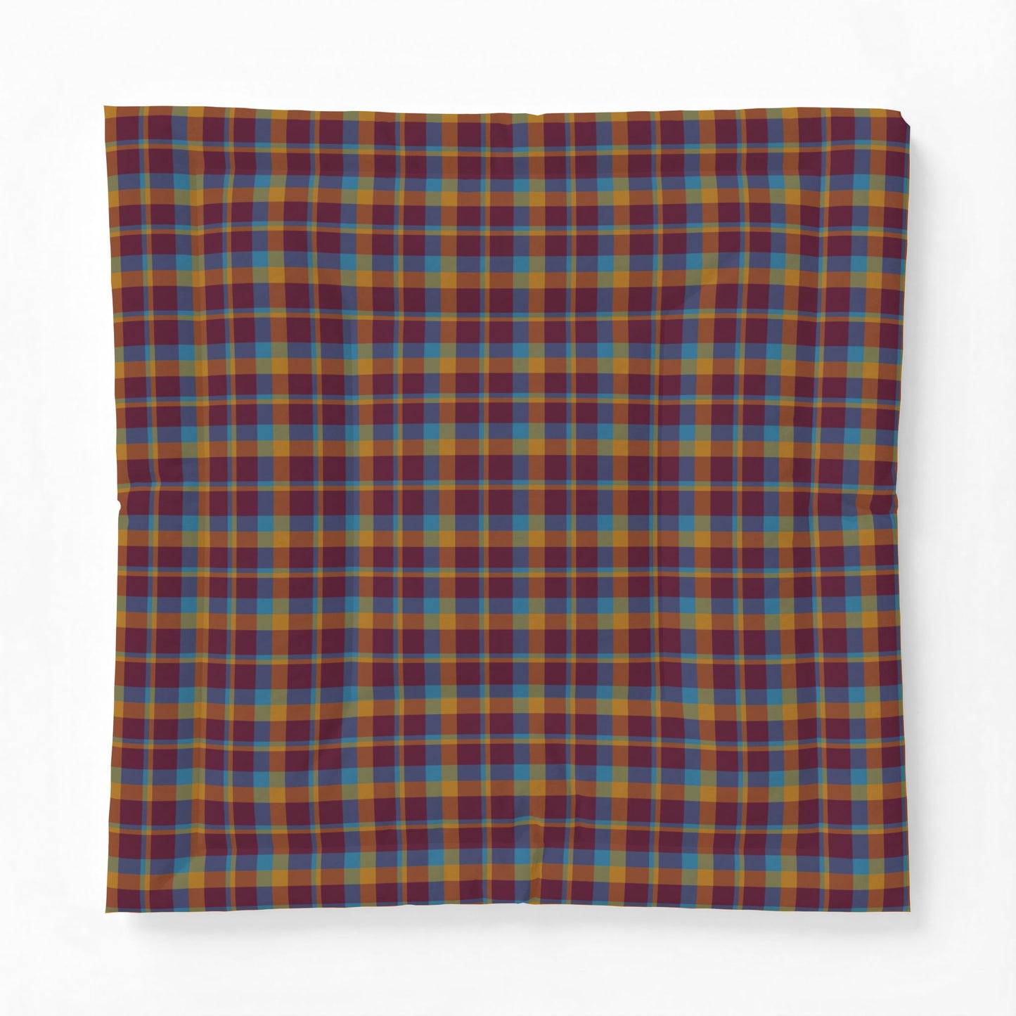 Mustard + Plum Plaid 100% Cotton Comforter