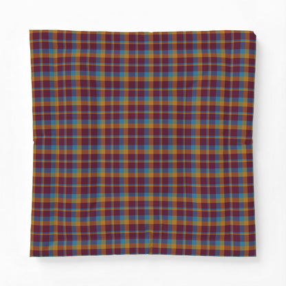 Mustard + Plum Plaid 100% Cotton Comforter