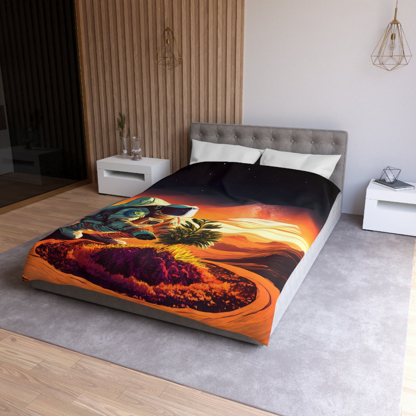 A Promethean Fable Woven Duvet Cover