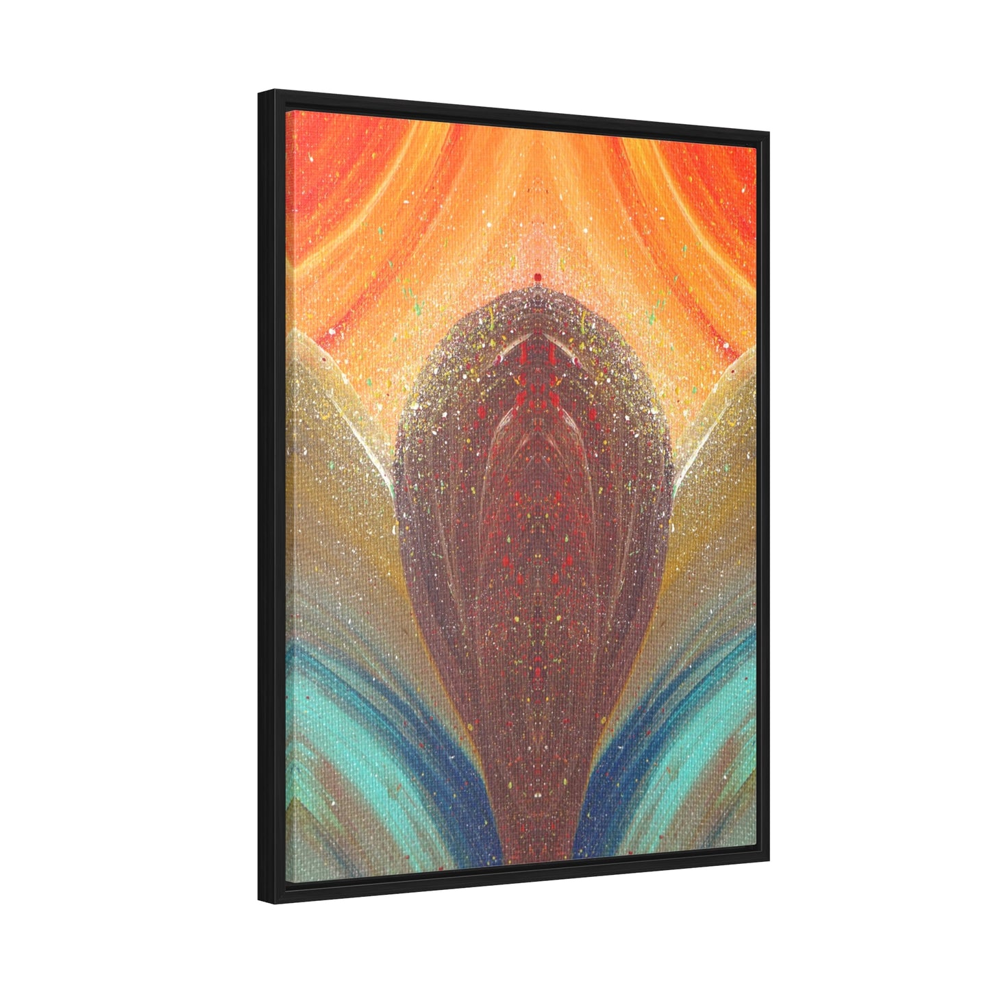 Flow of Magnetism Framed Canvas Print