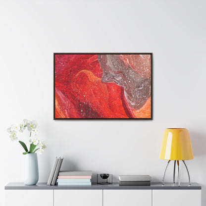 Waves of Creation Framed Canvas Print