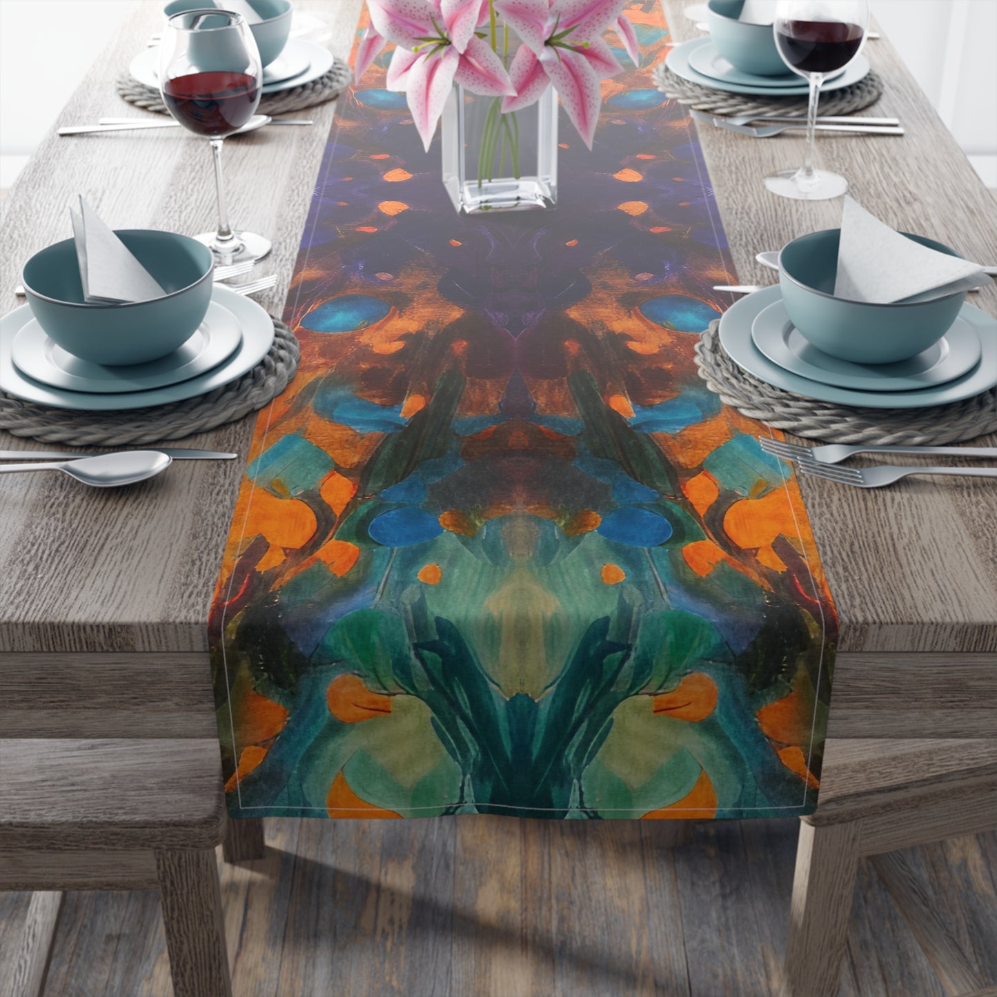 Dog Star Rises Cotton Twill Table Runner