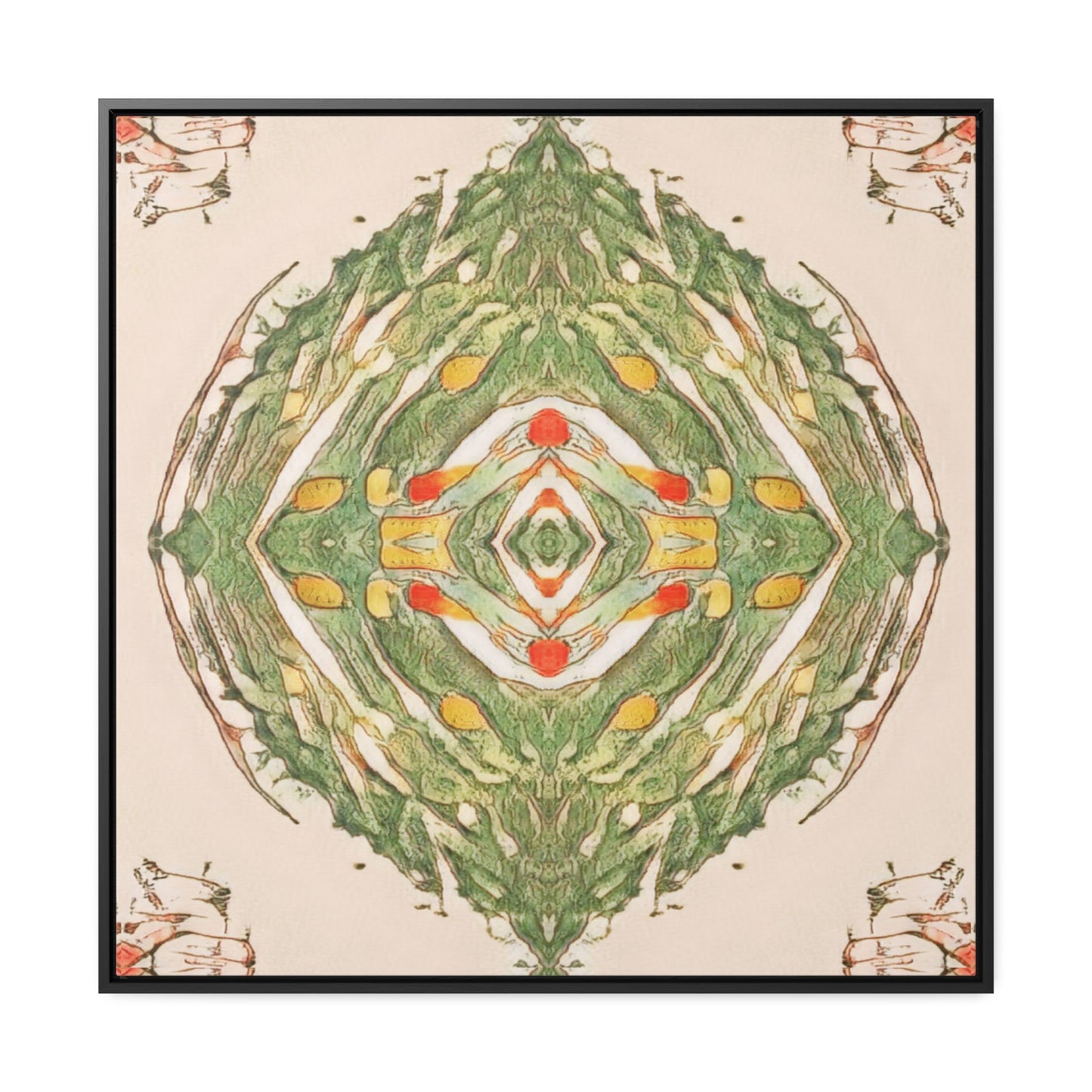 Earth Spirits Framed Canvas Print