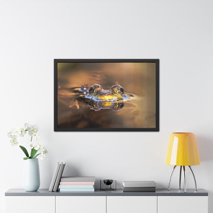 Duality of Frog Framed Fine Art Photograph