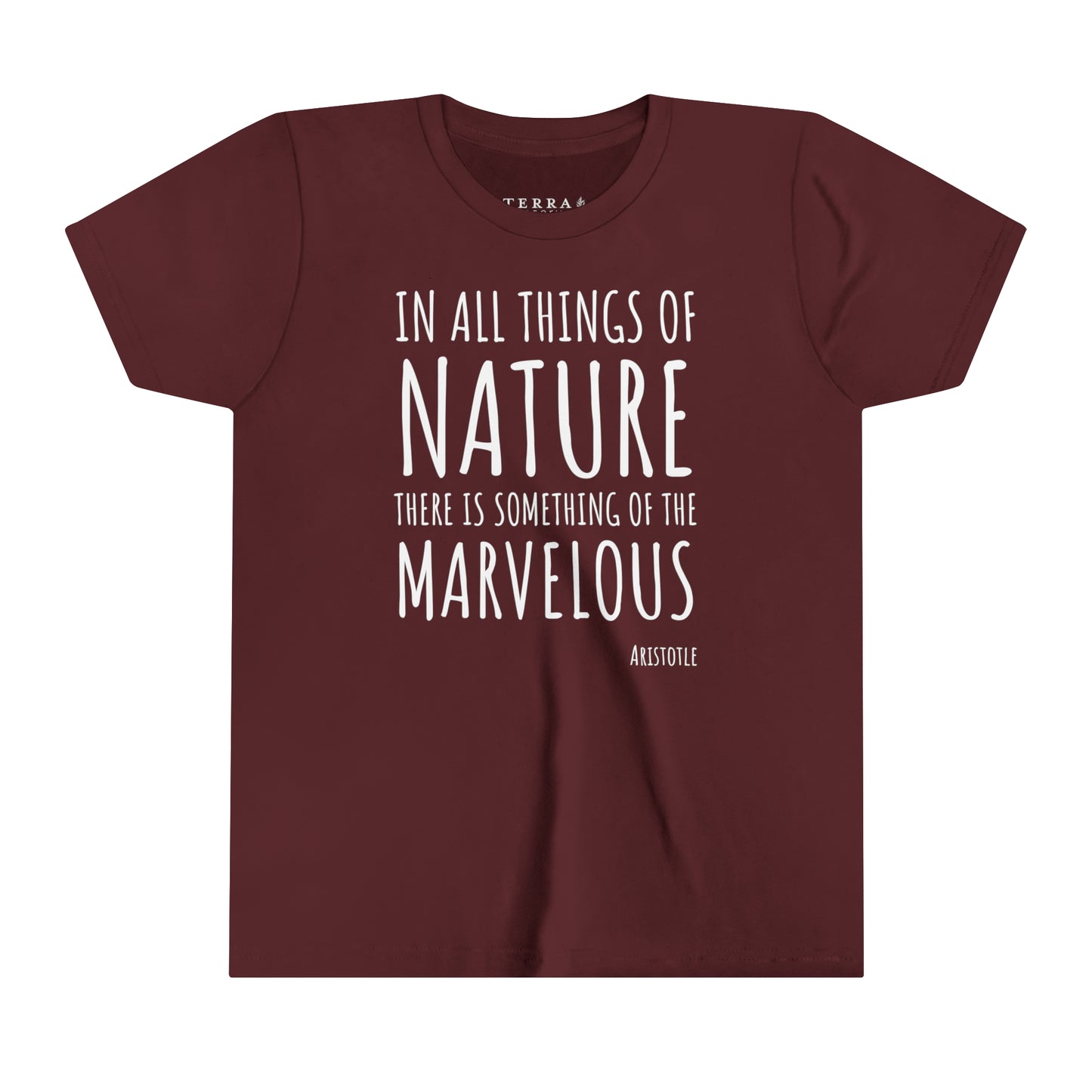 Marvelous Nature Aristotle Quote Kids' T-Shirt (multicolors)