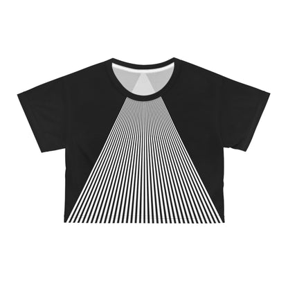 Hypnotic Stripes Cropped Tee