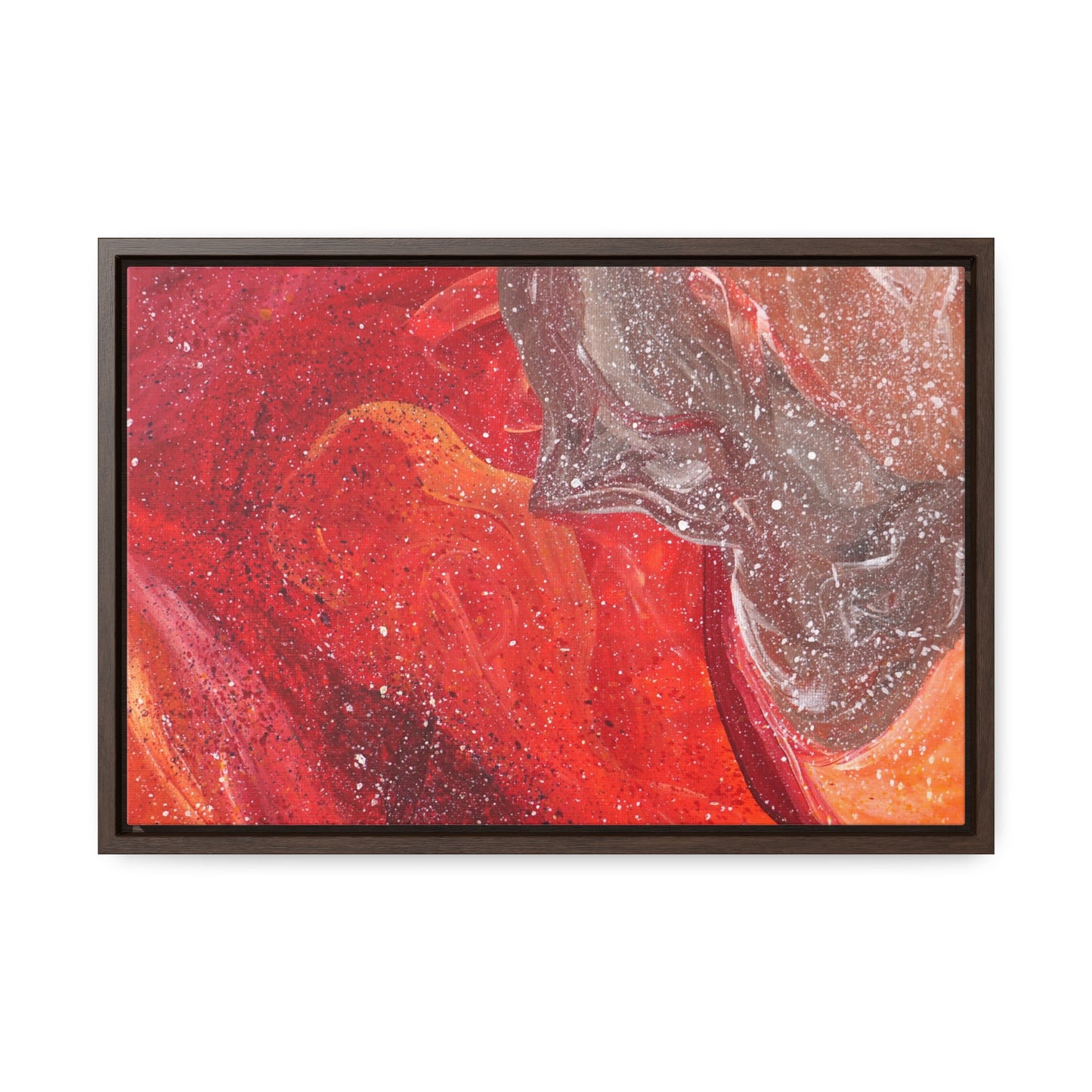 Waves of Creation Framed Canvas Print