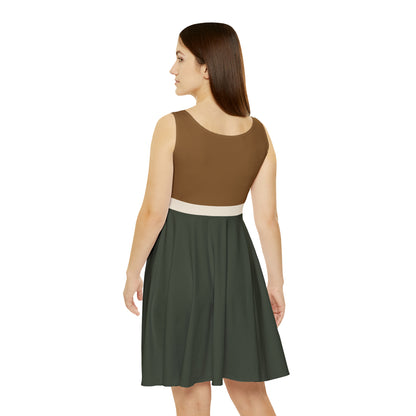 Forest Neutrals Women's Skater Dress