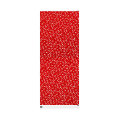 6-7 Meme Illusion Red + White Wrapping Paper Roll (3 sizes)