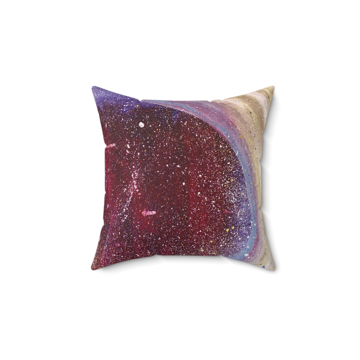 Plato's Cave Painting Faux Suede Throw Pillow