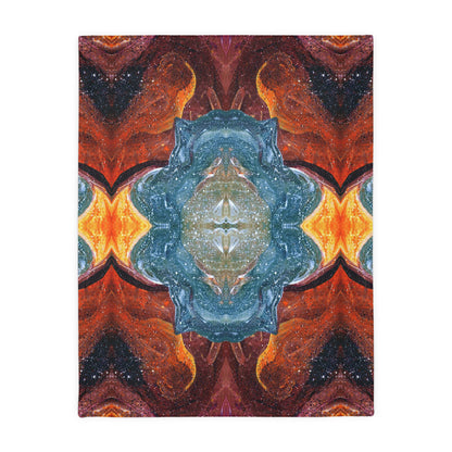 Cosmic Cell Division Faux Mink Velveteen Blanket