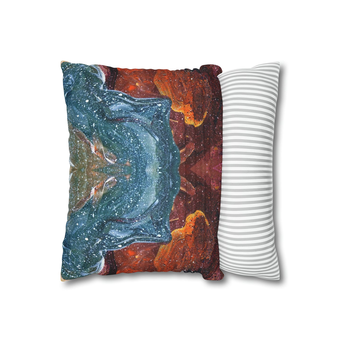 Cosmic Cell Division Faux Suede Throw Pillow Case (multi sizes)