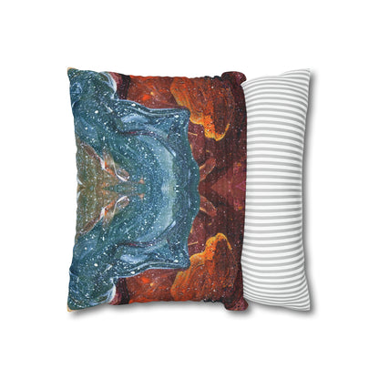 Cosmic Cell Division Faux Suede Throw Pillow Case (multi sizes)