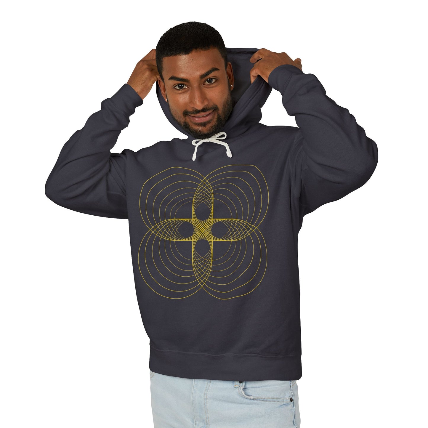 Frequencies 100% Cotton Adult Hoodie (multicolors, S-3XL)