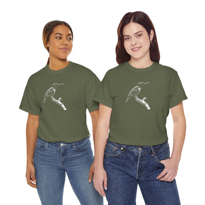 Hummingbird Adult 100% Cotton T-Shirt (Multicolors)