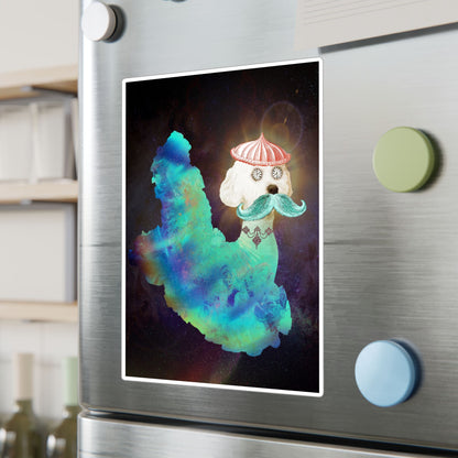 Surreal Astro Dog of Time Vinyl Decal Sticker
