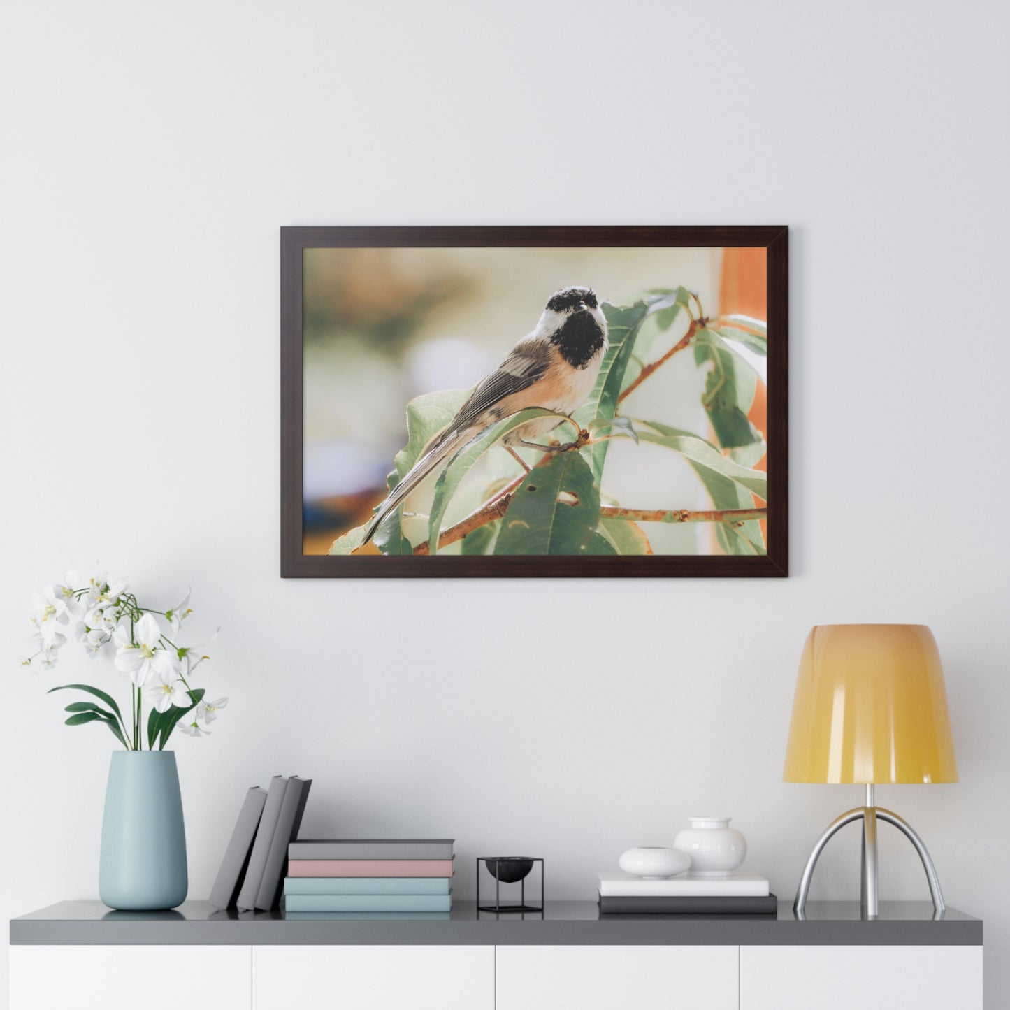 Black-Capped Chickadee Framed Matte Print