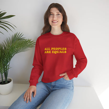 All Peoples Are Equals Adult Sweatshirt (multicolors)