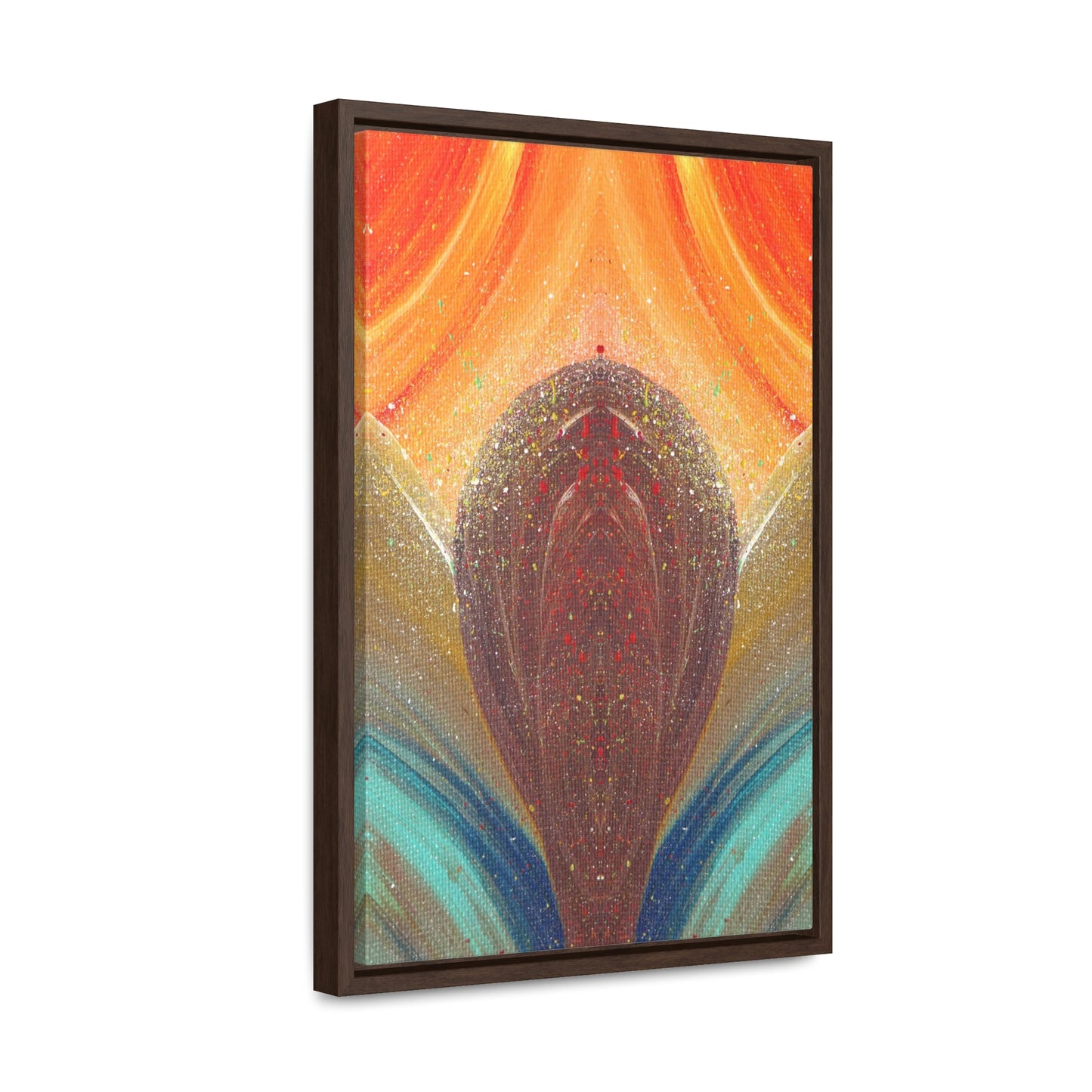 Flow of Magnetism Framed Canvas Print