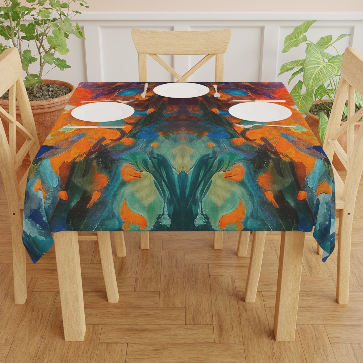 Dog Star Rises 55-inch Square Tablecloth