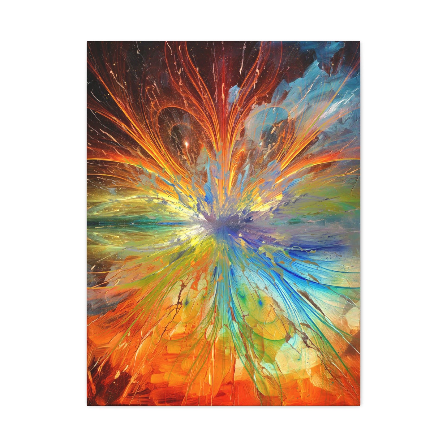 Cosmic Clockworks Abstract Canvas Print | Abstract Art