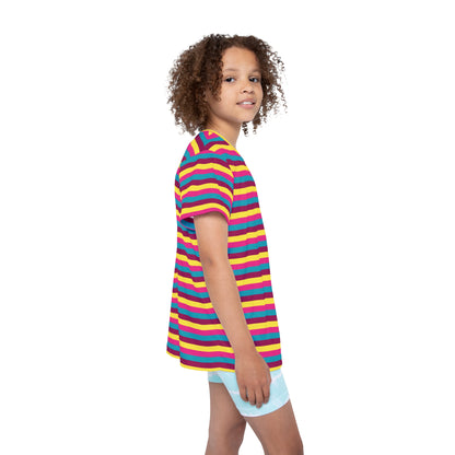 Pop Stripes Kids' Poly Tee