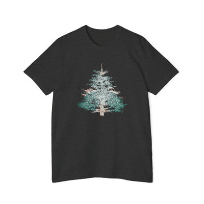 Painted Pine Tree Men's T-Shirt, Made in USA