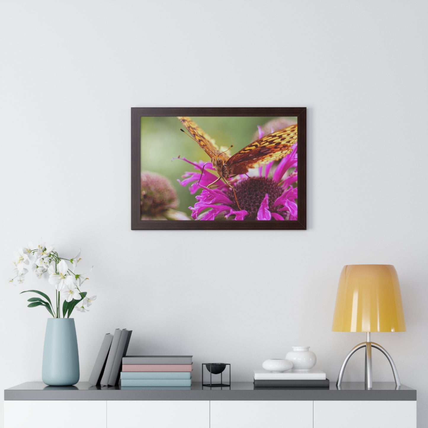 Fritillary Butterfly in Macro Framed Matte Print