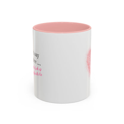 Insufferable STFU Pink Heart Ceramic Mug (11, 15oz)
