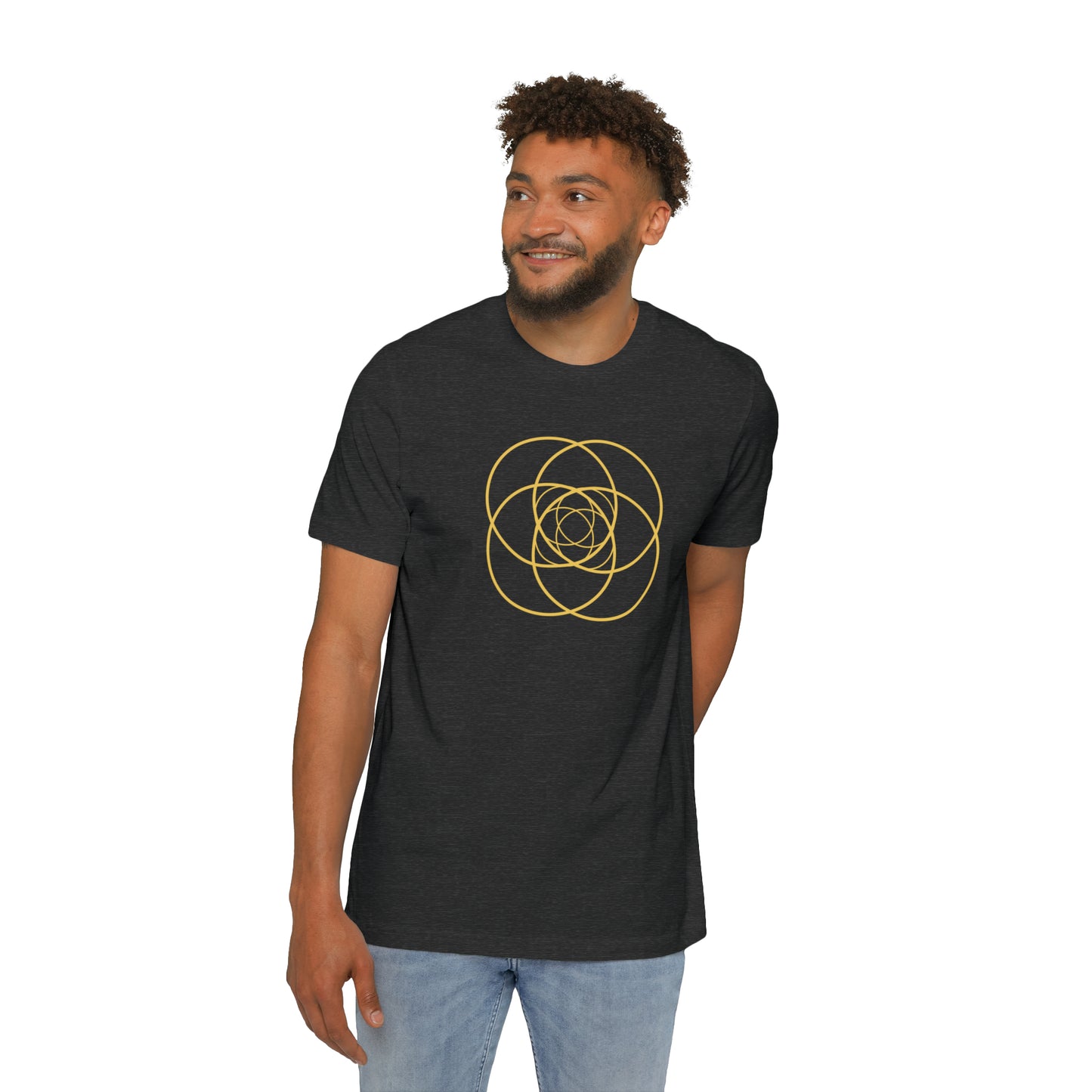 Intersecting Circles Men's T-Shirt, Made in USA