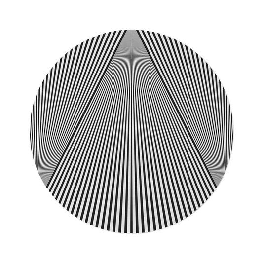 Hypnotic Stripes Round Rug