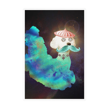 Surreal Astro Dog of Time Vinyl Decal Sticker
