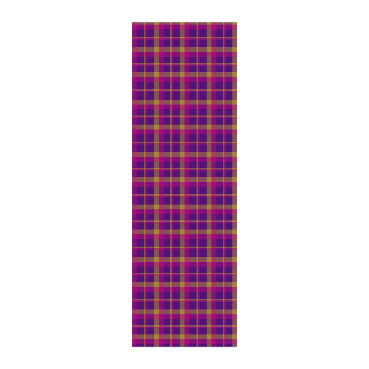 Yellow + Magenta Plaid 100% Cotton Twill Fabric
