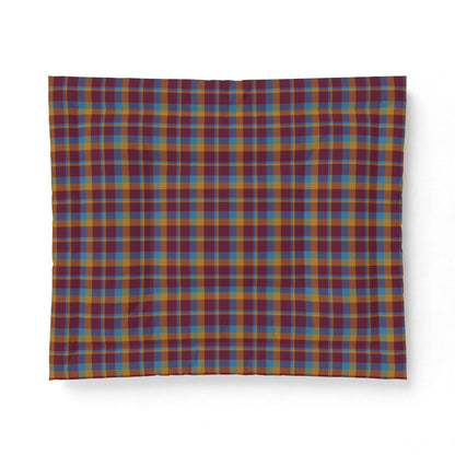 Mustard + Plum Plaid 100% Cotton Comforter