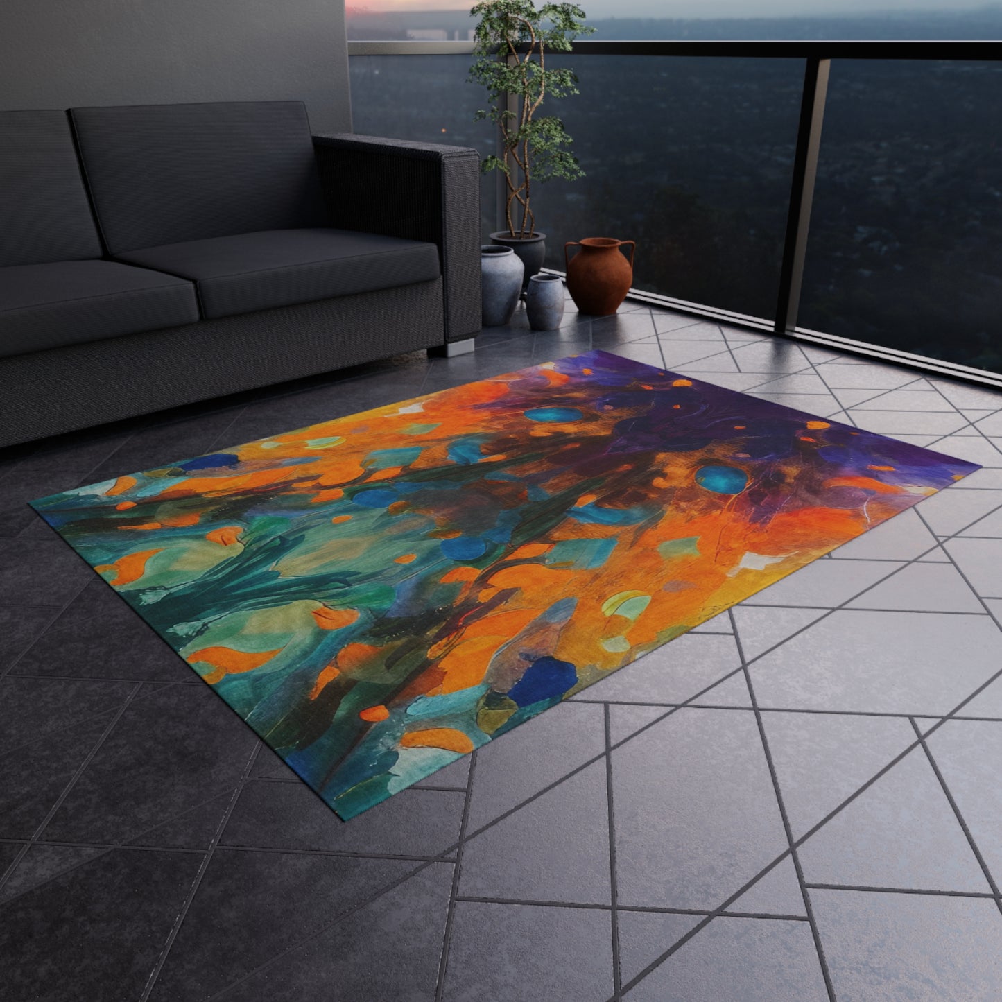 Dog Star Rises Outdoor Rug