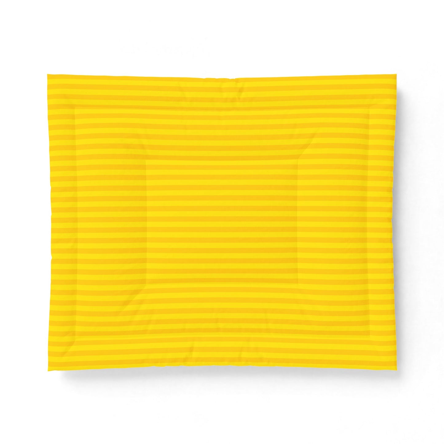 Citron Yellow Striped 100% Cotton Comforter